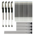 4 Heat-Erasable Fabric Pen Barrels with 20 black Refills for quilting supplies, sewing supplies, embroidery, DIY crafts. (black) - size: 24 Count (Pack of 1)