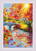 RIOLIS 2031 Sunny Autumn Counted Cross Stitch Kit 15.75 x 23.5 in - style: Sunny Autumn 2031