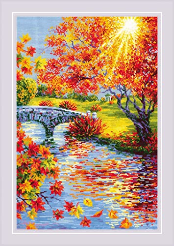 RIOLIS 2031 Sunny Autumn Counted Cross Stitch Kit 15.75 x 23.5 in - style: Sunny Autumn 2031