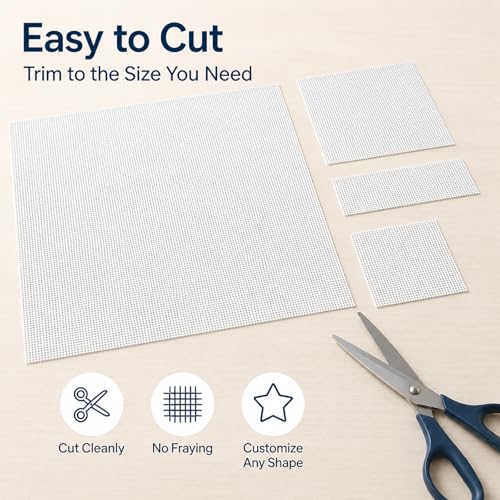 18 Mesh Needlepoint Blank Canvas - 17" x 20" - color: White 18 Mesh 17" x 20"