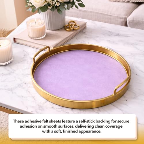Mandala Crafts 9X12 20 Tan Self Adhesive Felt Sheets with Sticky Backing - color: Tan