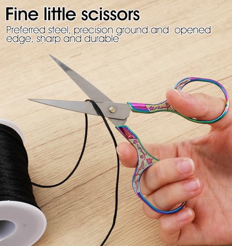 2 Pcs Crochet Scissors, Small Fabric Scissors for Crocheting