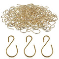 Sratte 120 Pcs Mini S Hook for Hanging 1 Inch Metal, Champagne Gold - color: Champagne Gold