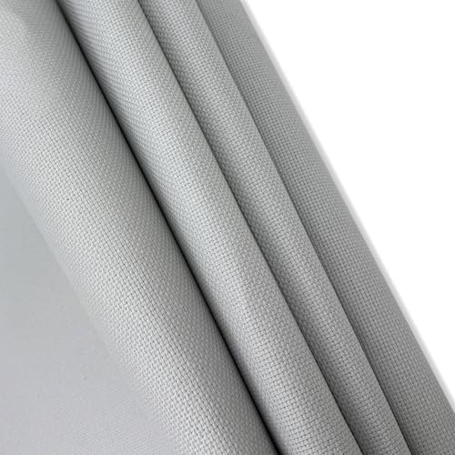 Aida Cloth 14 Count Cross Stitch Fabric Cross Stitch Aida Cloth for Embroidery and Needlework (Light Grey, 30 * 39inch) - color: Light Grey