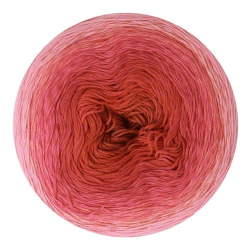 Scheepjes Cotton Whirl Yarn, 1000m, 224g - 735 Spellbound Gradient Pink - color: 735 Spellbound