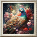 Leczany Cross Stitch Stamped Kit for Adults - Beautiful Peacock | DIY Embroidery Starter Patterns Craft Kit Needlepoint for Beginner | 11CT, 3 Strands | 19.7x19.7 inches - color: 11CT Stamped kits, Beautiful Peacock 19.7x19.7 inches
