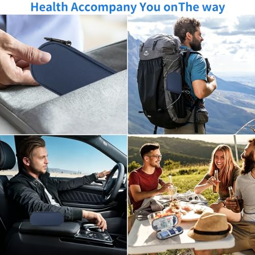 Insulin Pen Cooler Travel Case with 2 Reusable TSA Approved Ice Packs, Diabetic Medication Insulated Cooler Bag for Insulin Pens and Other Diabetic Supplies Storage Navy Blue - color: Navy Blue