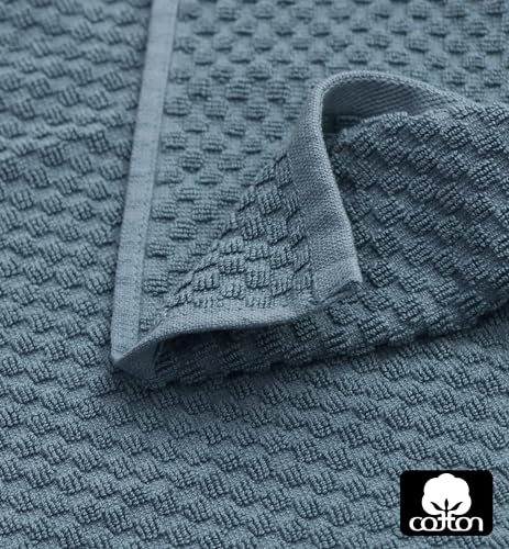 COTTON CRAFT Amazing Kitchen Towel - 12 Pack 100% Cotton Waffle Terry Towel - color: Blue, size: 12 Pack