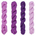 FREEBLOSS 4 Pcs Sashiko Thread Sashiko Skein 100M * 4 Colors Pure Cotton Embroidery Thread Japanese Sewing Threads Quilting and Embroidery Kit Supplies, Purple - color: Purple Theme