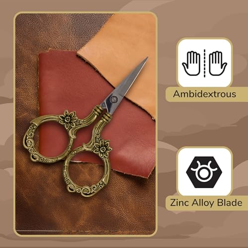 JubileeYarn Blooming Embroidery Scissors - Bronze - 1 Scissor - color: Blooming - Bronze, size: 1 Scissor