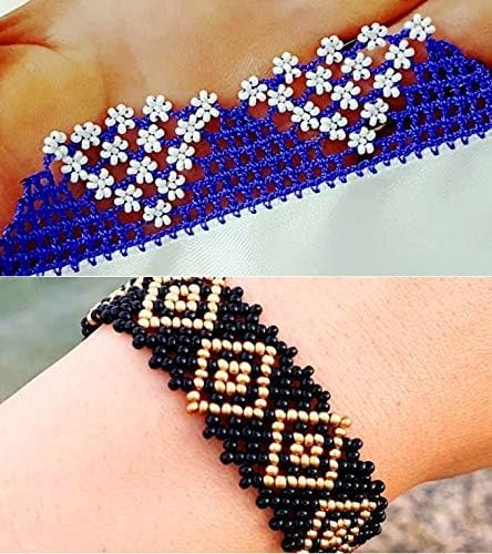 Perlin Glass Seed Beads 3mm 8/0 Round Mini Small Pony Beads 3300pcs for Making Earrings Bracelets Pendants Waist Jewelry DIY Handmade Opaque Color Kit (White Opaque Matte, 2,6 mm ~ 3 mm) - color: White Opaque Matte