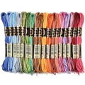 18 Skeins 157.5 Yards Variegated Embroidery Floss for Jewelry DIY - color: Rainbow Color