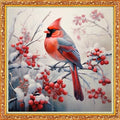 Funxvoot Stamped Cross Stitch Kits Beginners Full Range of Embroidery Kits for Adults 11CT Embroidery Patterns Needlepoint Kits Printed Cross Stitch Kits-Bird Snow Scenery 18x18 inch - color: Craftsstyle05
