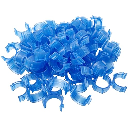 ZhXu Shuo 100pcs Clear White Sewing Bobbin Small Clips Bobbin Holder Clips Thread Clamps Sewing Tool for Thread Spool Organizing - color: Blue