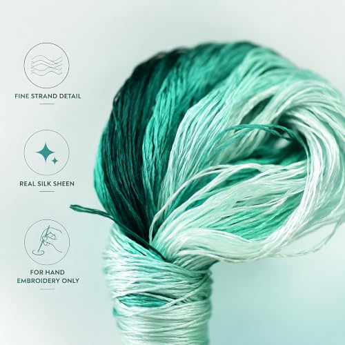 Mulberry Silk Floss Embroidery Thread Floss-Cross Stitch Threads China Silk Woven Jewelry Threads DIY Sewing Kits (53) - color: 53