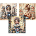 EIBEILI Diamond Art Kits for Adults-3P Reading Book Diamond Painting Kits - color: DP01311
