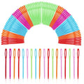 100 Pcs Plastic Needles for Yarn, 2.7inch Large Eye Plastic Sewing Needles - size: 100 PCS