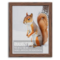 Rustic Walnut 10x13 Frame - Single Frame, 10 x 13 Poster Frame for Artwork, Puzzles, Photos and Movie Posters Picture Frames - size: 10" x 13"