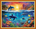 Dooxvey Cross Stitch Kits for Adults Beginners - Full Range of Stamped Kits - 11CT Cross Stitch Patterns - Underwater World - 16x20 inch - color: Manual Arts 20