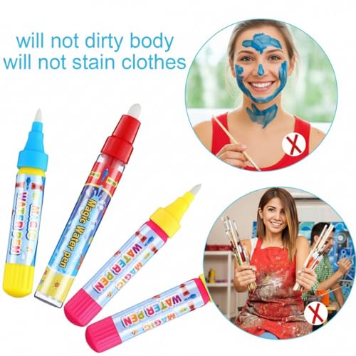 Outus 12 Pcs Water Drawing Doodle Pens, Replacement Markers for Mat Book