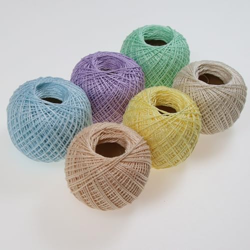 KCS Mercerized Pearl Cotton Thread Size 8 Crochet Needlework Embroidery Threads Ball (6, 10) - color: 10