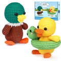 ekaus Crochet Kit for Beginners, Crochet Kit with Step-by-Step Video Tutorials, Crochet DIY Knitting Supplies for Adults, Crochet Ducks(45%+ Yarn) - color: Crochet Ducks
