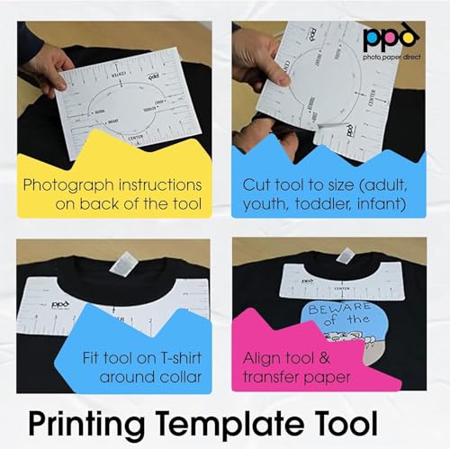 PPD 10 Sheets 8.5x11" Iron-on Heat Transfer Paper Dark Fabrics Inkjet - size: 8.5 x 11, style: Dark (10 Sheets)