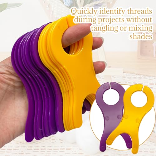Jersvimc 20pcs Yarn Bobbins, for Crochet Large Bobbins Spool Tool - size: 2 Color -20Pcs