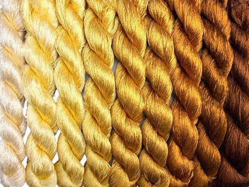 100% Mulberry Silk Embroidery Thread 9 Colors 110m Each (27) - color: 27