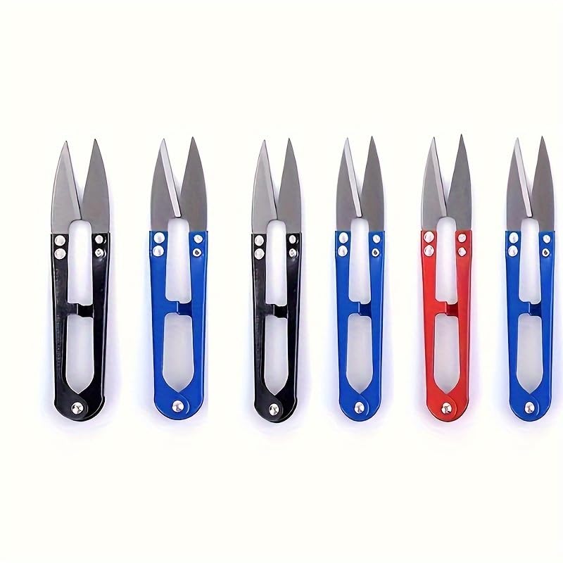 6 Pcs Sewing Scissors shears, 4 Inch Yarn Snips, High-Carbon Steel Thread Snippers, Sewing Snips Thread Cutter Scissors