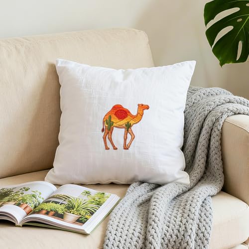 ORIGACH 4 Sheets 17 Pcs Water Soluble Embroidery Patterns Stabilizers - Pre-Printed Animal & Forest Plant Silhouettes Designs - Stick & Stitch Embroidery Paper for Hand Sewing Lovers - color: Animal & Forest Plant Silhouettes