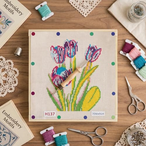 Needlepoint Stretcher Bars Kit, 6 Sizes, Soft Wood, 12 Bars