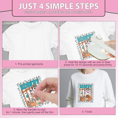 30 Pcs Halloween Dtf Transfers Ready to Press Iron on Transfers - color: Halloween Ghost