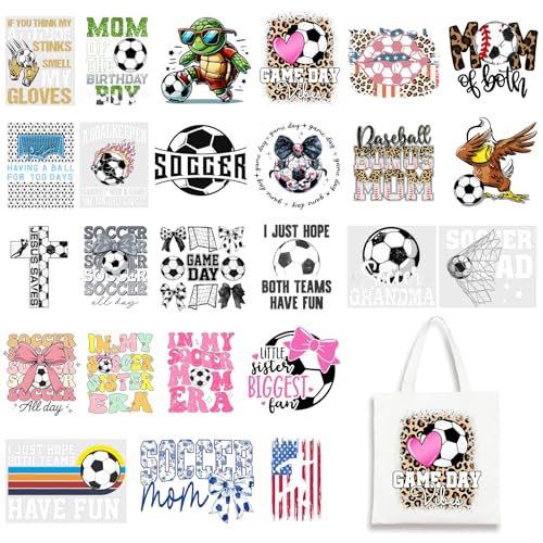 Alphabet Football Iron on Transfers Heat Transfer Viny 25pcs - color: Pride-16