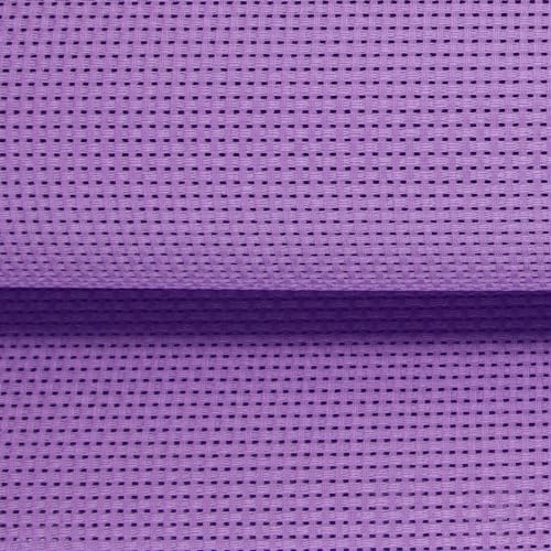 19" x 28" 11CT Counted Cotton Aida Cloth Cross Stitch Fabric (Lavender) - color: Lavender