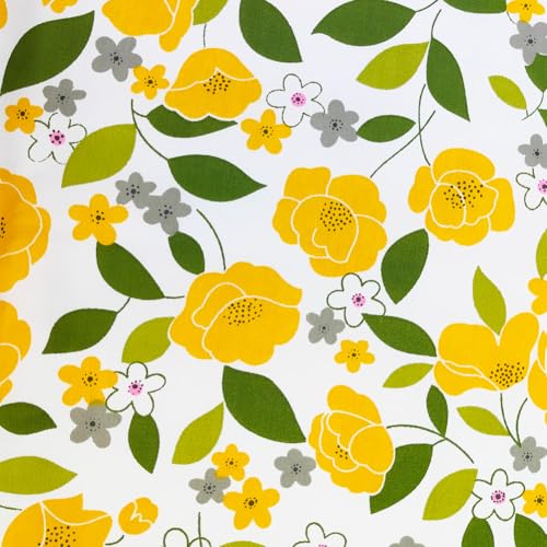 8 pcs/lot Fabric Bundles Top Cotton 19.69" x 19.69" (50cm x 50cm) Quilt, Pre-Cut Squares Sheets for Patchwork Sewing Quilting Crafting, Yellow Floral. - color: M-9