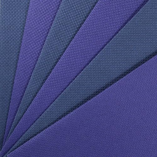 KCS 6 pc of 12" x 18"(30cmx45cm) 14CT Counted Cotton Aida Cloth Cross Stitch Fabric (Royal Blue+Navy Blue) - color: Royal Blue+navy Blue