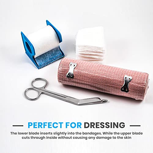 Utopia Care Bandage Scissors, 7.5 Inch Stainless Steel Shears for First Aid and Professional Use – Silver - size: 7.5 Inches