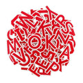 72 Pcs Iron On Letters & Numbers Patches for Tote Bags Hats Clothing Red - color: Red, size: Letters & Numbers