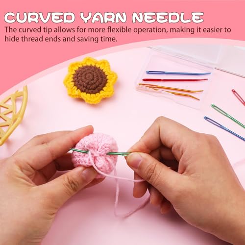 UOOU Yarn Needle, 8 Pcs Tapestry Needles for Yarn, Darning Needles