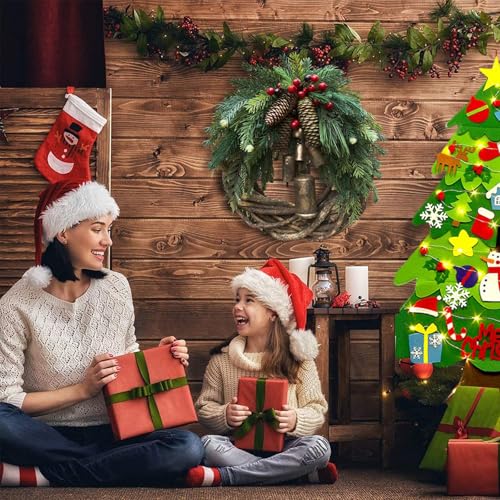 Felt Christmas Tree for Toddlers, DIY Felt Christmas Tree with Lights