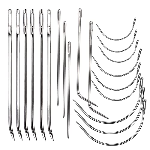 Veroave Sewing Needles, Curved Needle, 20 PCS Upholstery Needle - size: 20PCS