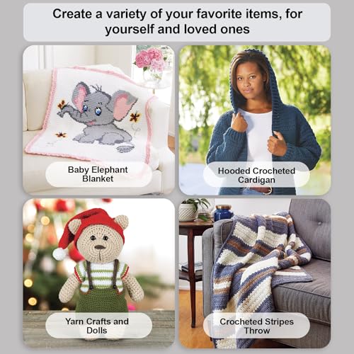 Mary Maxim Starlette Yarn, Acrylic Yarn, 3.5 OZ, 180 Yards, Grey Heather - color: Grey Heather