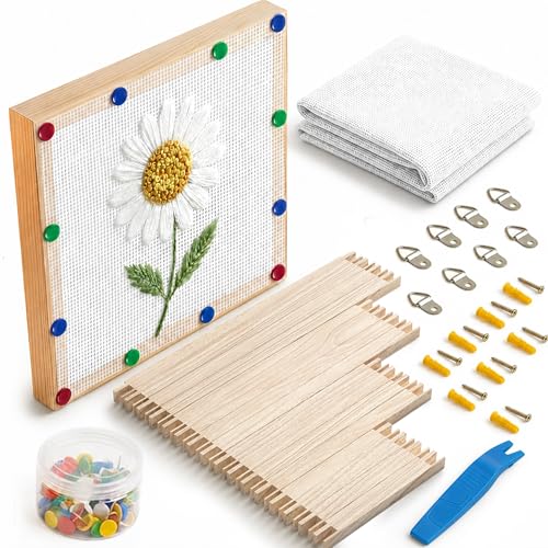 WowMoment Stretcher Bars for Needlework, 16 Pcs Wooden Frame Set