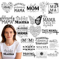 Dazoratix Mother's Day Iron on Transfers - 20 Sheets Mama Quote DTF Ready to Press Heat Patches Bulk Mom Floral Stickers Vinyl Decals Women T Shirts Clothes Pillow Bag Hat Gifts DIY Crafts Decorations - style: Mama Quote