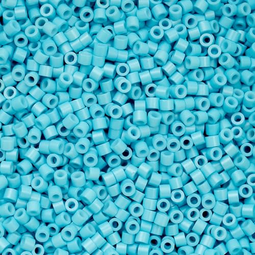 John Bead 25g Cylin Beads Opaque Light Blue 11/0 Glass Cylindrical Seed Beads for Jewelry Bracelets Necklaces Earrings Making Embroidery - color: Light Blue