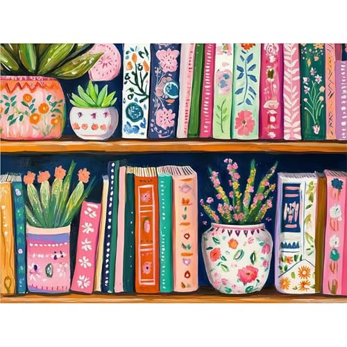 niurenmaoyi Stamped Cross Stitch Kits for Beginners,Counted Embroidery Craft Kits for Adults,Needlepoint Kits for Adults,Book Wall Art 15.8X11.8In - color: Cross Stitch Kits0227-03