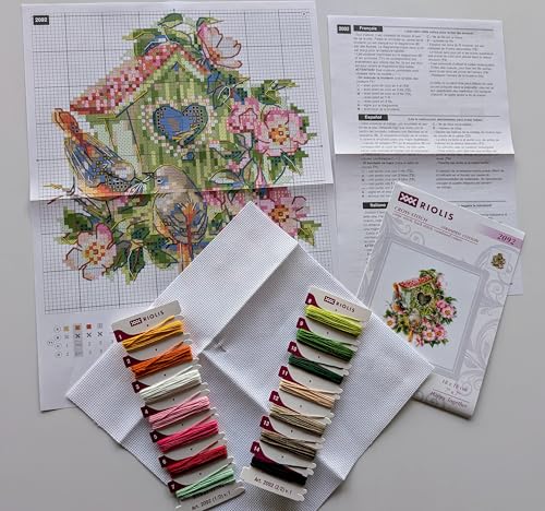RIOLIS 2092 Happy Together Counted Cross Stitch Kit 7 x 7 in - style: Happy Together 2092