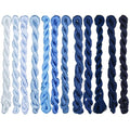 Natural 100% Silk Thread, Handmade Embroidery Thread Silk Floss 12 Colors 110m Each (20) - color: 20