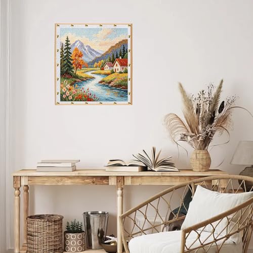 4 PCS Embroidery Stretcher Bars Frame Set - Wooden Needlepoint Frame Kit, Adjustable Needlework Frame for Embroidery, Cross Stitch, Canvas & DIY Crafts (7.8in) - color: 7.8in